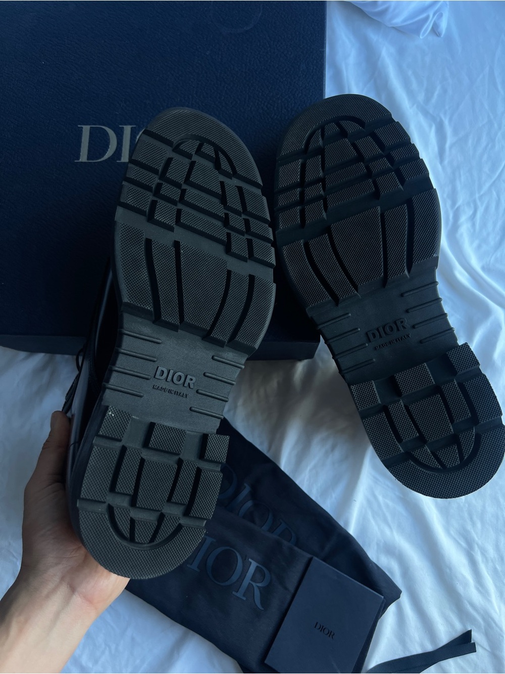 BNIB Authentic Christian Dior homme Explorer Combat Boots Leather Oblique 44 11 - Picture 11 of 14